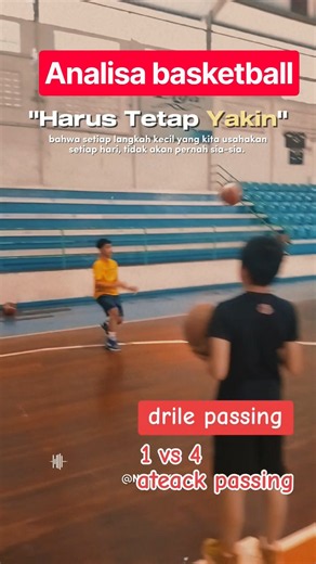 analisa mini passing atteack 1 vs 4 4 ball #analisa #basketball #amora #drile #sports