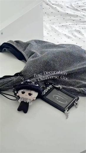 👜⛓️🖤⋆͛*͛【 Bag Decoration with OshiVerse Goods 】 #推し活