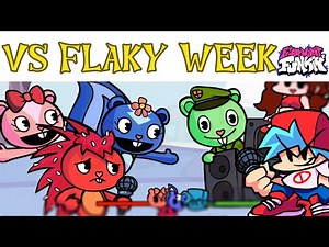 Friday Night Funkin' - VS Flaky FULL WEEK (Happy Tree Friends & Flippy)