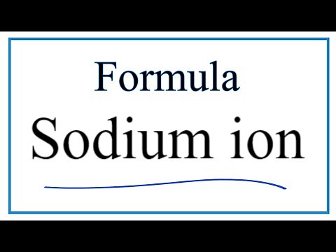 How to Write the Formula for Sodium ion