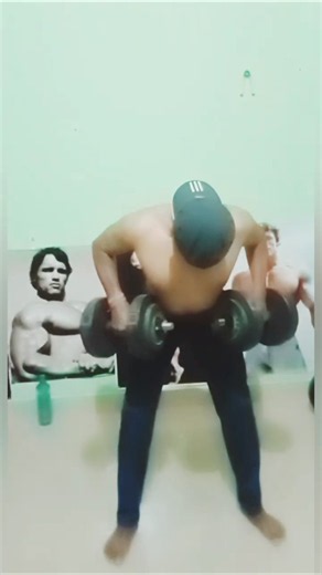 Bent Over Row Exercise for Back at Home | Build a Strong Back with Dumbbells 💪 #shorts