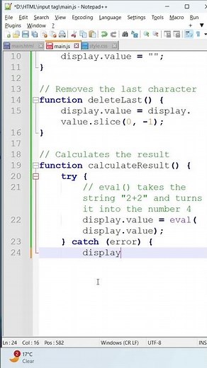 creating calculator using html css javascript #coding #webdevelopment #html