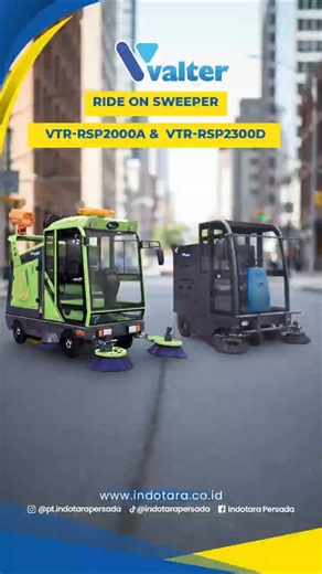DELIVERY VALTER RIDE ON SWEEPER VTR-RSP2300D & VTR-RSP2000A MENUJU PLTU JAWA 9 DAN 10 - CILEGON
