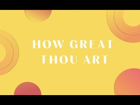 How Great Thou Art (Official Lyric Video) | Kingdom Kids, Shane & Shane