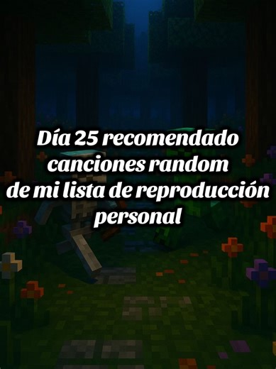 🎶 Canción recomendada random del día 25 🎵 Creeper vs Zombie – Zarcort, Cyclo & Piter G Esta no es solo una canción… es un recuerdo desbloqueado. Si estuviste en la época dorada de YouTube, Minecraft, parodias épicas y gameplays con intro exagerada… esta canción te pega directo en la infancia. Creeper vs Zombie es de esas joyas que solo los verdaderos veteranos reconocen al segundo. No importa cuántos años pasen, en cuanto suena, vuelves a ser ese niño viendo videos de Minecraft después de la e