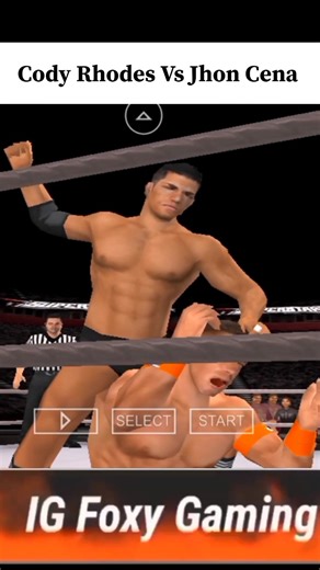 Cody Rhodes vs John Cena | WWE SmackDown vs Raw 2011 PSP 😳 #igfoxygaming #wwe #shortvideo #shorts