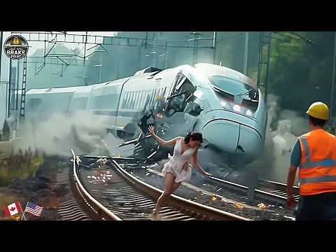 185 SHOCKING Train Collisions & Mistakes Caught on Camera | Idiots in Cars | Best Of 2025