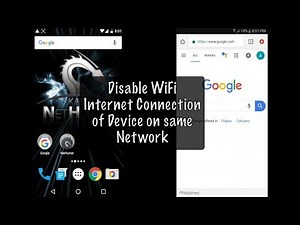 How to Disable WiFi Internet Connection of a Device on Same Network