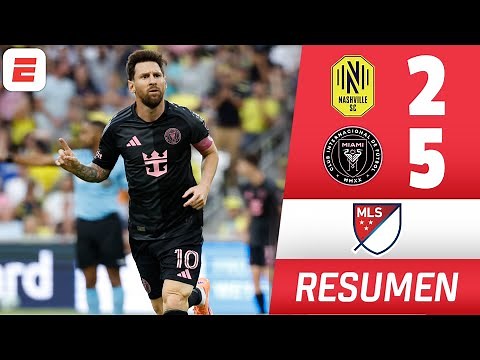 La MAGIA del 10. HAT TRICK DE MESSI LIDERA la GOLEADA del INTER MIAMI ante NASHVILLE SC | MLS