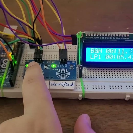 I Built a Touch Stopwatch Using Arduino! 😱⏱️