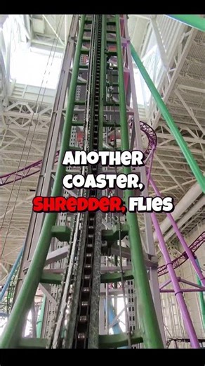 World’s Steepest Roller Coaster (121.5°) - Is Shellraiser Worth It? #fy #rollercoaster #shortsviral