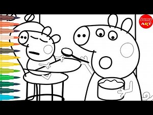 👶🐷 Peppa Pig Coloring Pages | Baby Alexander 💖 | Watercolor Coloring | Sumy Art 💧✨