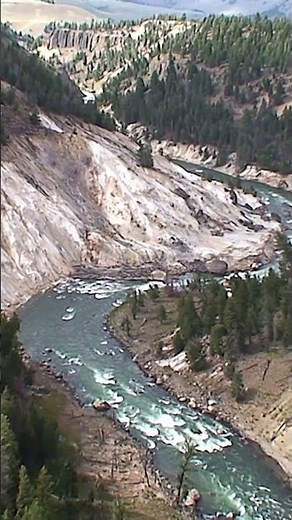 Calcite Springs | #yellowstonenationalpark #shorts #grandlooproad