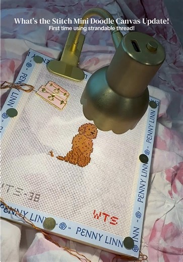 Using Strandable Thread for Needlepoint