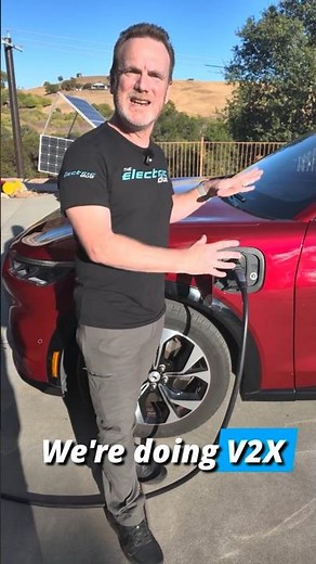 V2X is here! Powering a house with your EV!