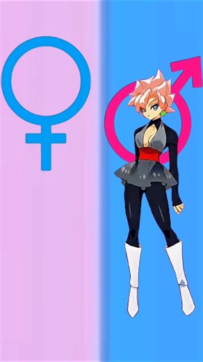 Dragon ball Goku Character in female Gender swap #shorts #dbz #goku #dragonball p4