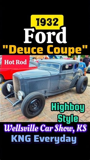"Deuce Coupe" 1932 Ford Coupe, Highboy Style, 5 Window #deuce #ford #automobile #cars #oldschool