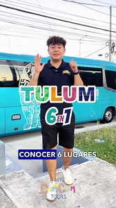 “Descubre la magia de Tulum en el increíble tour 6 en 1 Explora el mistico cenote sagrado, maravillate con la zona arqueológica de Tulum y relájate en la hermosa playa Paraíso. ¡No te pierdas la oportunidad de capturar momentos únicos en la escultura Ven a la Luz y las letras azules de Tulum! Además, disfruta de una deliciosa comida buffet en el restaurante Halach. Termina tu día con una visita a la famosa Quinta Avenida de Playa del Carmen. ¡Reserva ahora y vive una experiencia inolvidable! ✅ S