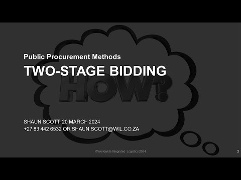 Two-Stage Bidding - What is it and when should it be used?