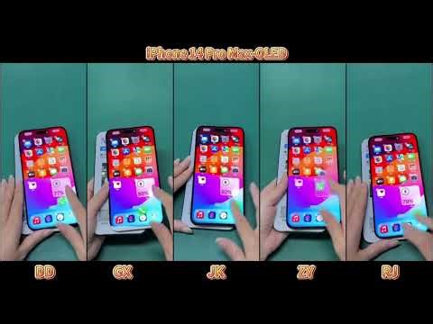 14 Pro Max OLED Screens Test! DD GX JK ZY RJ Compared