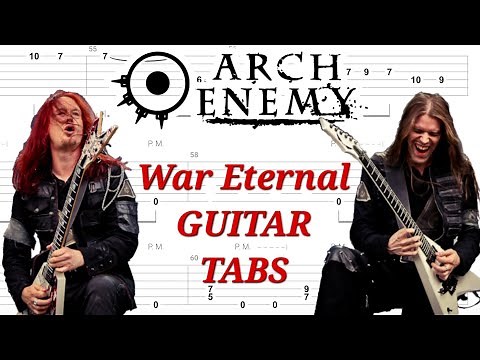Arch Enemy - War Eternal | Rhythm & Lead GUITAR TABS | Cover | Tutorial | Lesson