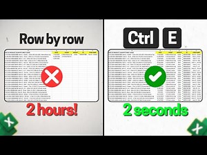 Don't Use Formulas, use Ctrl E Instead | Best Save Time Shortcut Key in Excel