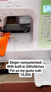 Singer digital computerized sewing machine Pm sa my gusto mga suki We offer cash on delivery nation wide Price posted na 10,500 Sa mg mine today. 10k nalang nya makukuha | Sewing Machine for sale