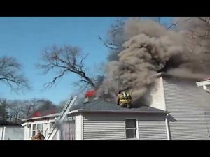 Flashover Or Backdraft Occurs While Crews Are In A Working House Fire In New Chicago