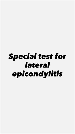 Dipsha Patel on Instagram: "Special Test 1/30 Lateral epicondylitis, commonly known as TENNIS ELBOW , is an overuse injury causing pain and inflammation on the outer part of the elbow and forearm due to repetitive strain on the forearm extensor tendons, particularly the extensor carpi radialis brevis (ECRB). . . Positive :- When the patient feels sudden, familiar pain at the outer elbow (lateral epicondyle) ,common extensor tendon origin,indicating inflammation or damage. 1. Maudsley’s test: The