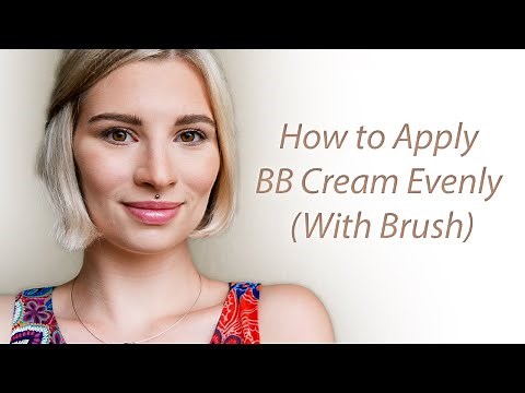 How to apply BB Cream evenly (With Brush)
