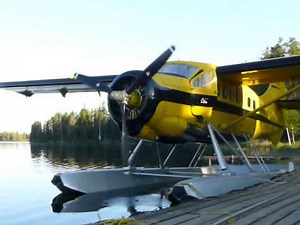 Wilderness Air DHC-3 piston-engine Otter on a early morning departure to one of the outposts.
