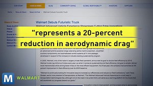 Walmart Reveals Futuristic, Sustainable Semi Truck