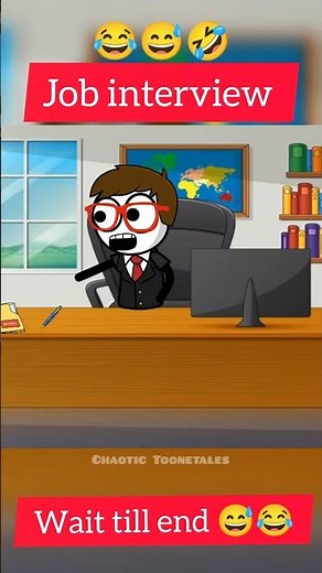 job interview 😂😅😂#funny#animatedshort#comedy #animationshorts#viral#comedyshorts#memes