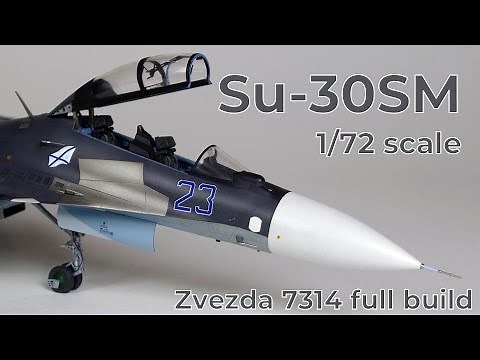 Su-30SM 1/72 scale model build, Zvezda 7314