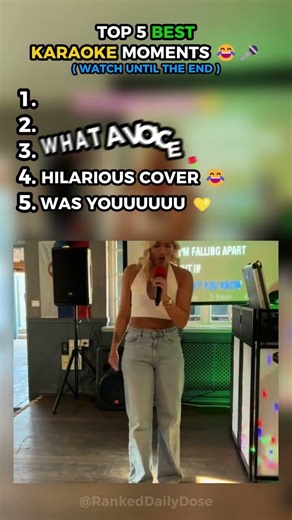 TOP 5 BEST *KARAOKE* MOMENTS! 😂✨#shorts