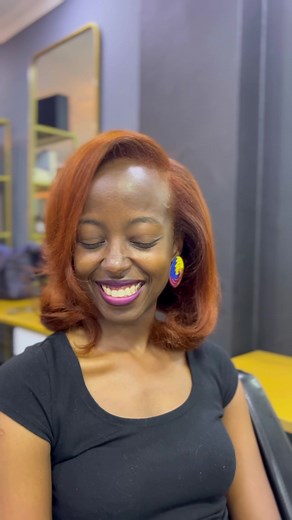 Service: Intense Ginger color with dark roots 🌱 When a baddie @Fiona Kemigisha comes all the way from Uganda to get her color transformation then you best know that we will understand the assignment as always 💁🏾‍♀️🥵 We did an intense ginger color with dark roots on @fionakemi_ and she is slaying this color🍃 She is well equipped with tips that will guide her in this new color journey 🔥 Come through and experience us. Book us for our #spritzcolortransformations via DM or call/WhatsApp on 079