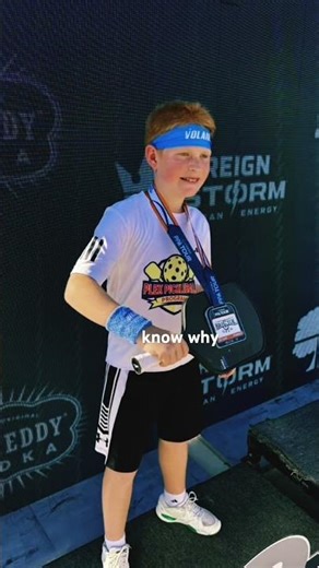 Next Gen Pickleball Academy’s Aidan Gohn getting Silver in the PPA Juniors 12u Singles