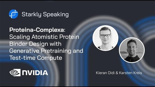 Scaling Atomistic Protein Binder Design with Generative Pretraining and Test-time Compute | NVIDIA | Hannes Stärk