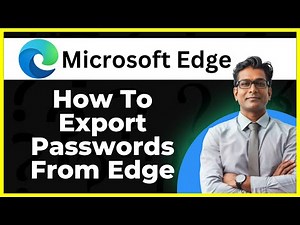 How To Export Passwords From Edge