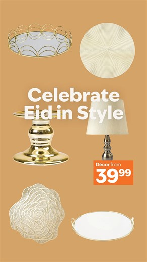 31K views · 111 reactions | Celebrate Eid in style with your choice of Sheet Street décor and accessories, perfect for creating an inviting atmosphere this festive season. Tap to shop: bit.ly/3XMyV78 104292135 Lace Mirror Decorative Vase R49.99 102736487 Electro Candle Stand R59.99 103442339 Cube Decorative Ornament R99.99 102132323 Verona Belly Vase R129.99 104693607 Arch Decorative Mirror Platter R189.99 #EidDecor #HomeStyle | Sheet Street | Facebook