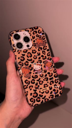 Love this leopard print hello kitty phone case😍 #hellokitty #phonecase