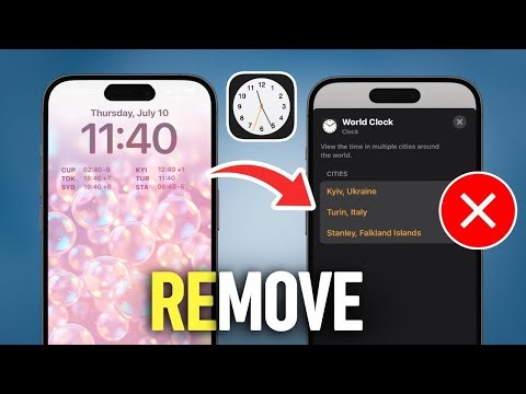 How to Easily Remove the World Clock from Your iPhone Lock Screen - Step-by-Step Guide