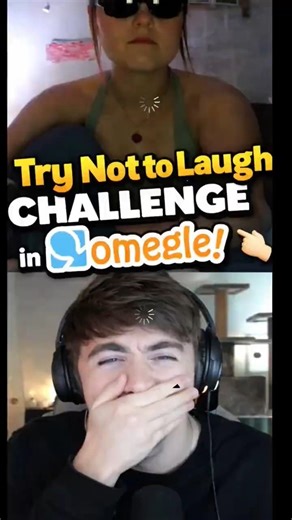 Not To Laugh Challenge on Omegle 😂 | Funniest Reactions | #shorts #shortsfeed #funny #prank #omegle