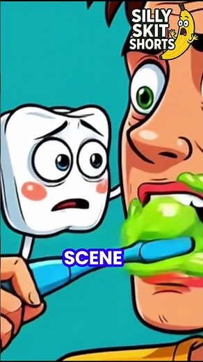 Toothbrush Calls Out Morning Breath 🪥😂 | Silly Skit Shorts