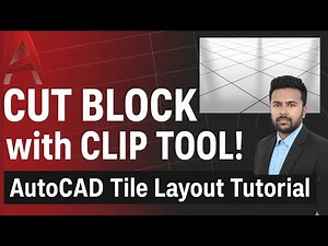 Master the CLIP Tool in AutoCAD | Create Tile Layouts & Cut Areas with Polylines