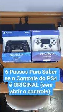 Como Saber se Controle PS4 é ORIGINAL