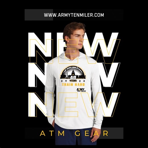 NEW ATM Gear! Train in style. https://www.armytenmiler.com/shop/official-gear/ | Army Ten-Miler | Facebook