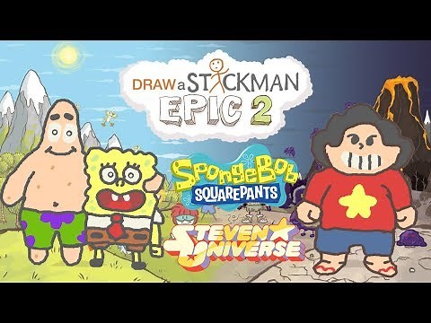 SPONGEBOB SQUAREPANTS UNIVERSE Draw a Stickman Epic 2 Gameplay - Sponge and Patrick Star Save Steven