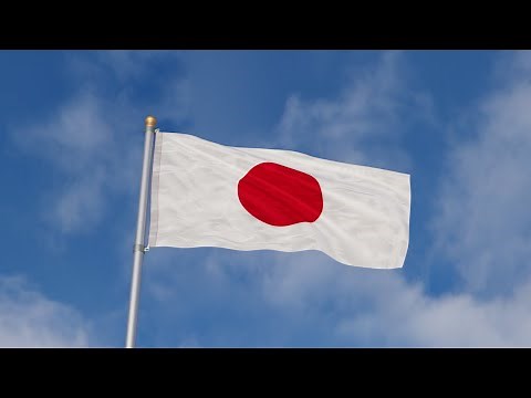 JAPAN waving flag