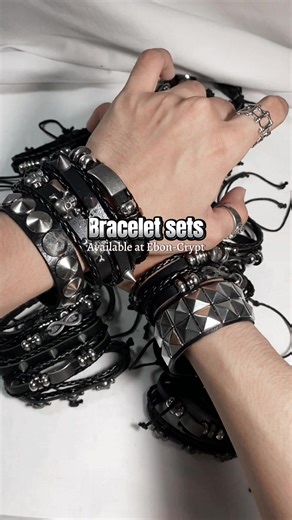 Stylish Bracelet Sets Available at Ebon-Crypt